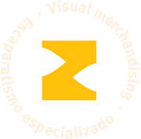 Logotipo con claims Visual merchandising y Escaparatismo especializado